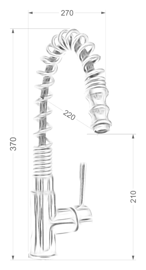 Кухонные смесители Barcelone SSL-5179-WP SEAMAN - Вид №3