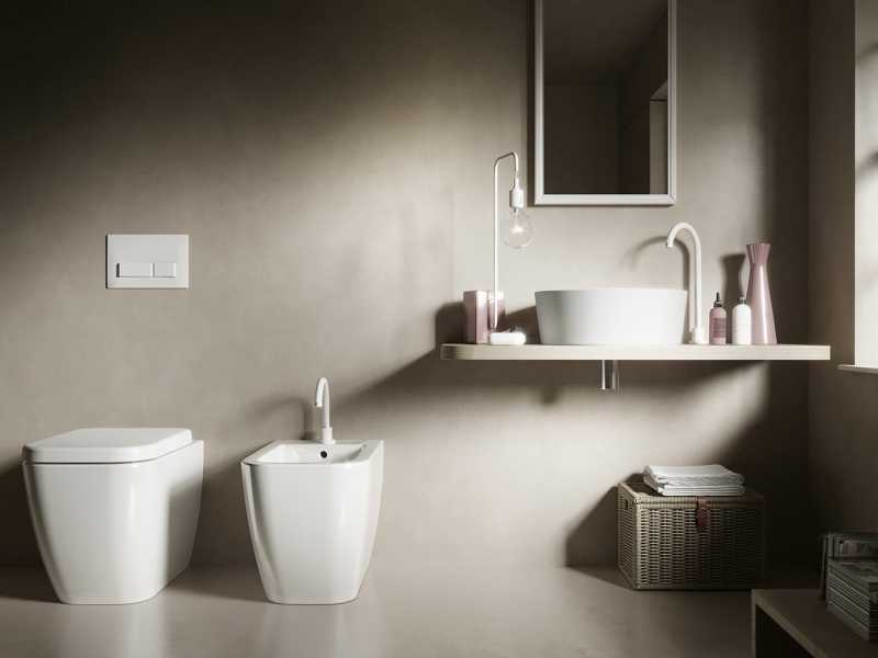 Y1VA01 Bianca спиной к стене унитаз Hatria Y1VA01 BIANCA vaso terra filo muro