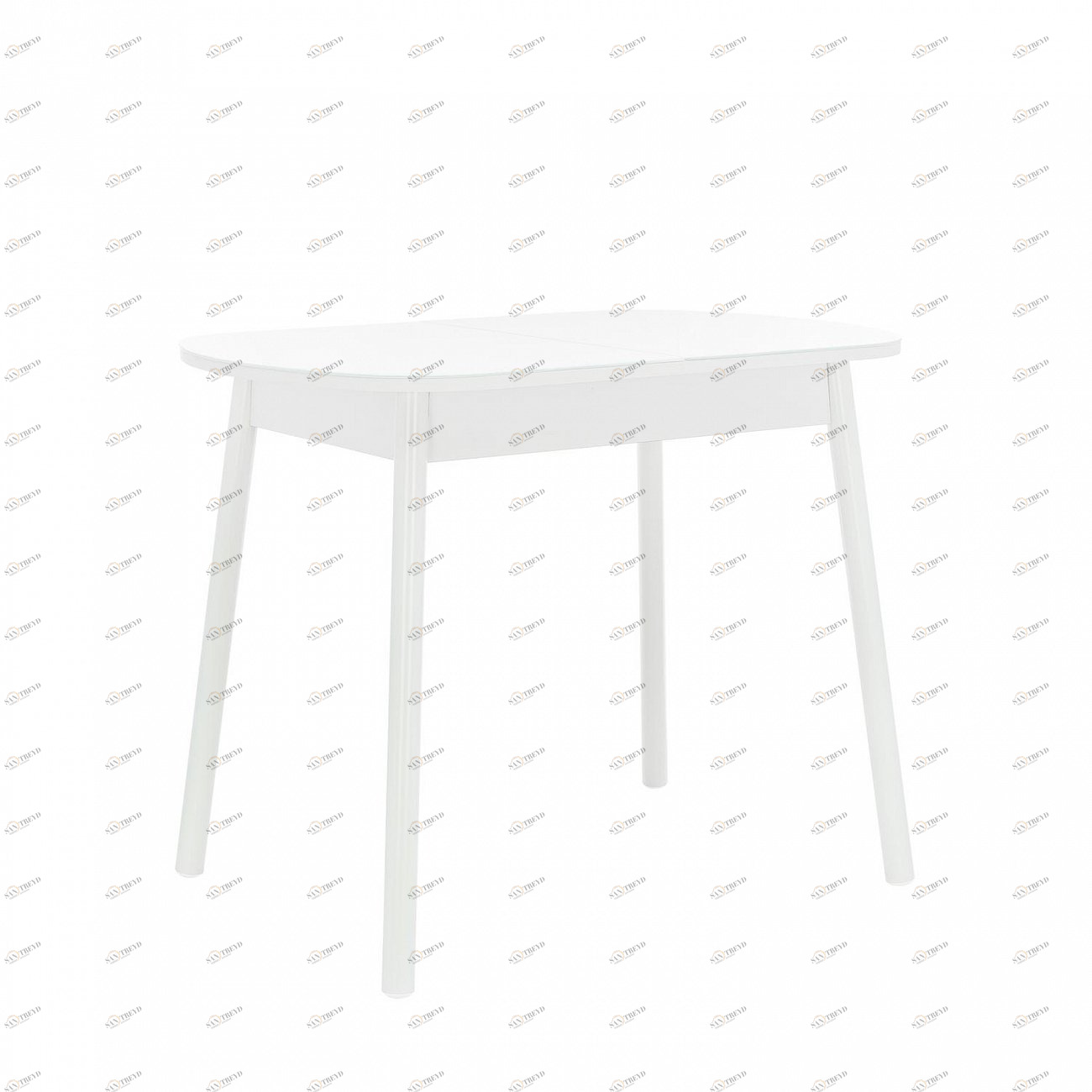 Обеденный стол раздвижной прямоугольный белый Leset "Мидел Мини" IMPEX  00-3967118 Белый 