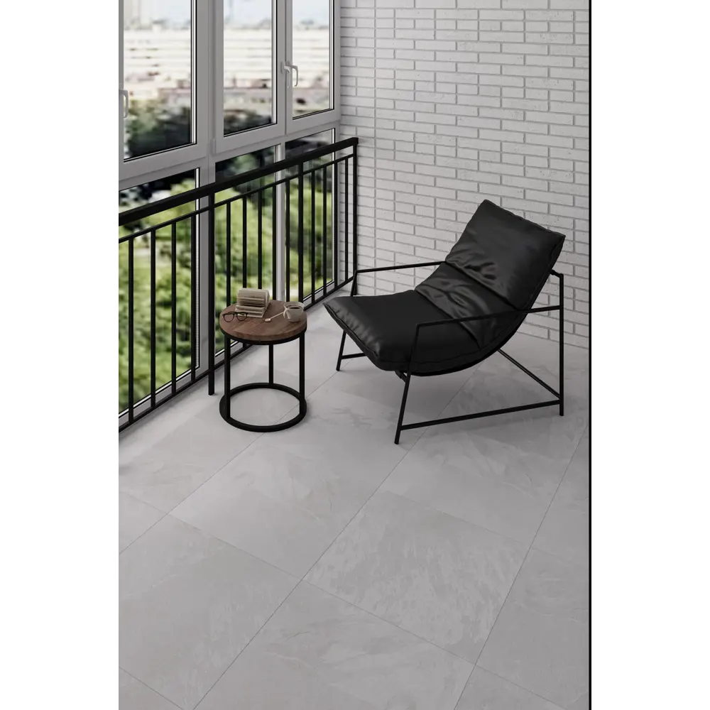 Керамогранит Incolor Rockstone BiancoMatt 60x60 см 1.44 м² матовый цвет светло-серый Rizzi 60x60 STLM-2202943