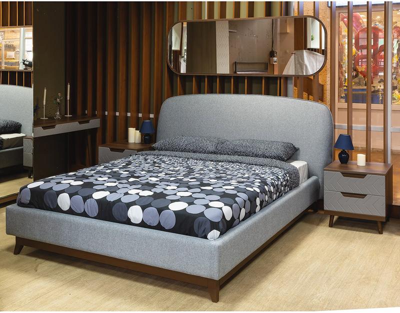 1469 Кровать с ортопедическим основанием 1.6 Сканди Лайт Грей R-HOME 40172726h_Грей - Вид №1
