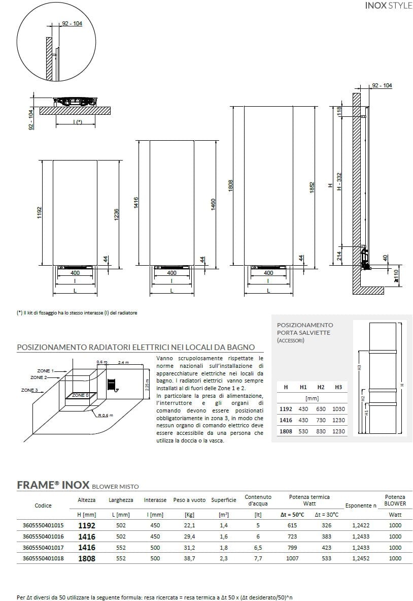 Вертикальный настенный полотенцесушитель Cordivari Design Neo Design ARCH-00032121 - Вид №2