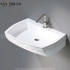 L283.463P Подвесная раковина настенная овальная A. e T. Italia SQUARE белая