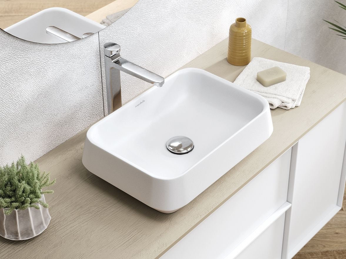 Прямоугольная столешница из Долотека© Acquabella Acquawhite ARCH-00150111