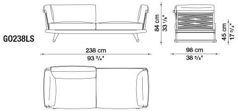B&B Italia Outdoor Диван с шезлонгом Gio sun-id-1442753 - Вид №29