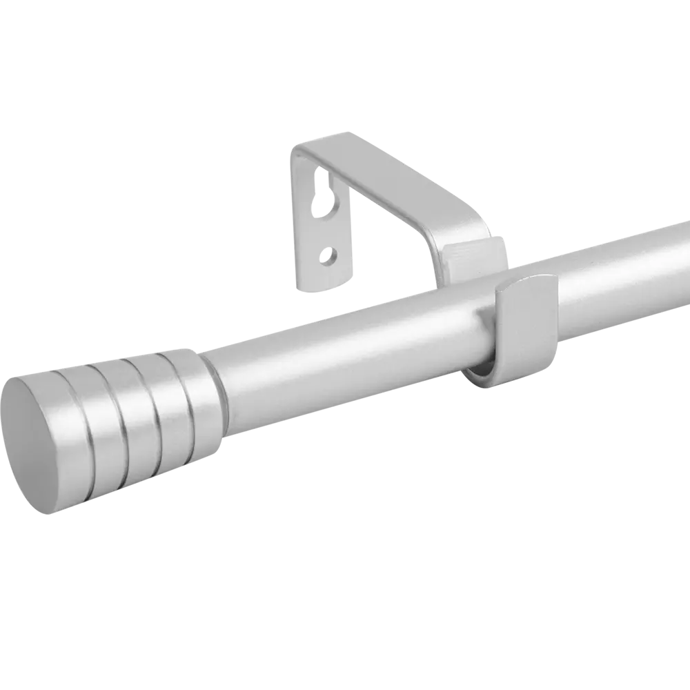 INSPIRE Карниз однорядный Pommel 160-300 см серебристый металл 84407356 STLM-0049502