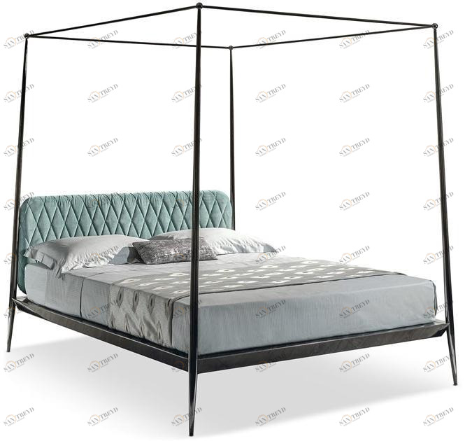 Cantori Двуспальная кровать с балдахином и мягким изголовьем sun-id-1469832