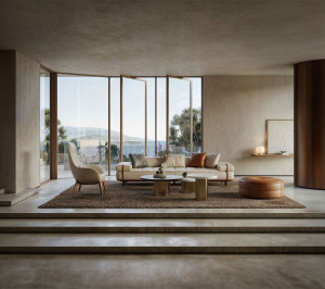 Кожаный диван