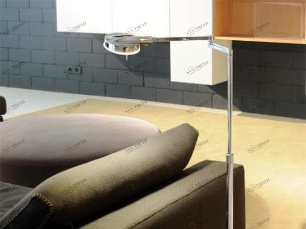 Milan Iluminacion Регулируемый светодиодный торшер из алюминия с гибким кронштейном 3-led sun-id-1457923