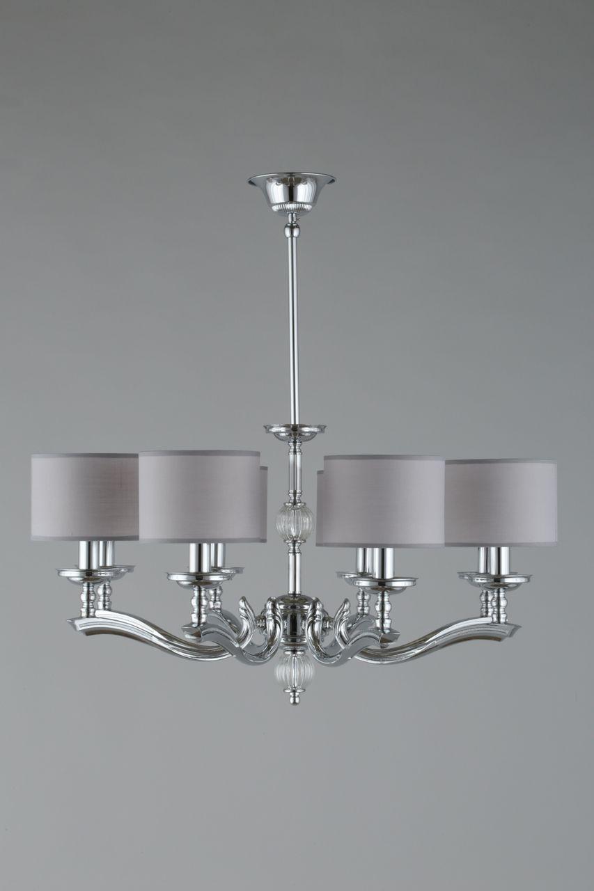 Подвесная люстра Omnilux Sovana OML-64603-08 серая OMNILUX ДИЗАЙНЕРСКИЕ, SOVANA 279953 Серый  - Вид №3