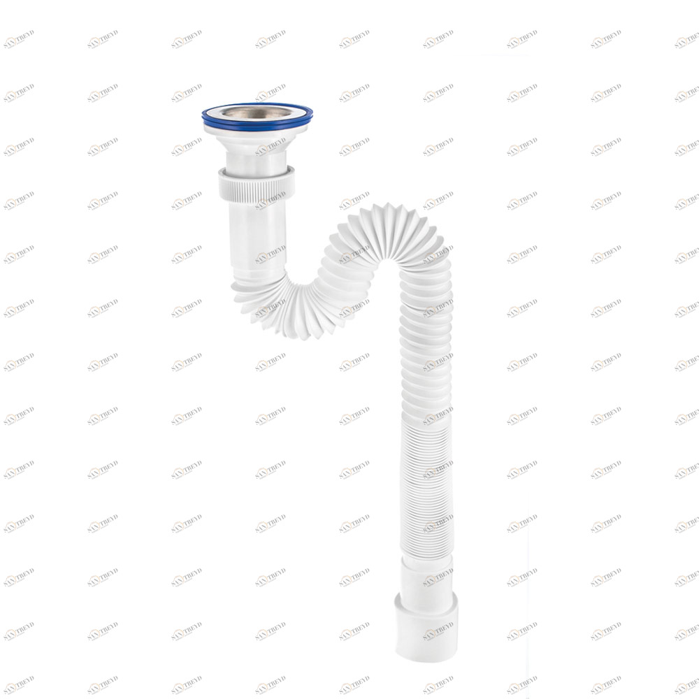 Сифон гофрированный "МИНИ Элит" (30986343) с нерж.чаш. д.70мм, удлиненный (1 1/2"-д.40/50) 30986343 Santreyd 