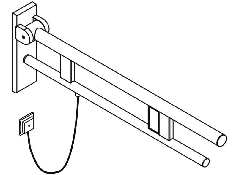 900.50.20440 Опорная рейка Duo, исполнение b HEWI Stützen  - Вид №2