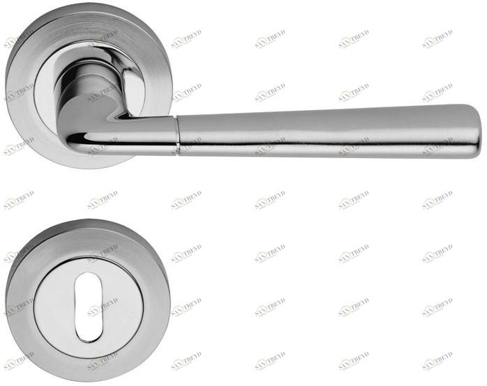 LINEA CALI' Классическая латунная ручка на розетке с замком Tess sun-id-1411963