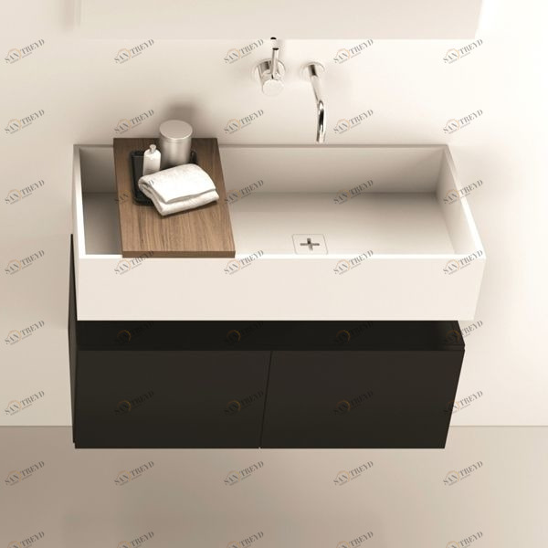 Moma Design Тумба подвесная с 2 ящиками 1000 Emotion350/ 2 черный матовый EMD22100LO