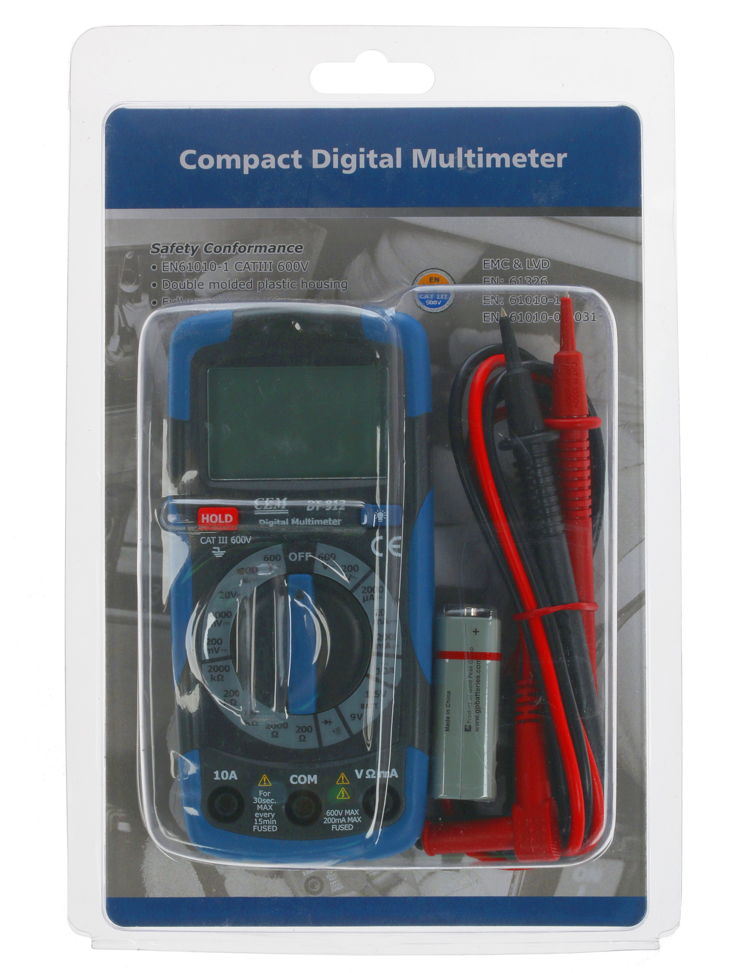 Мультиметр CEM DT-912 1092625 STDN-0147263 - Вид №8