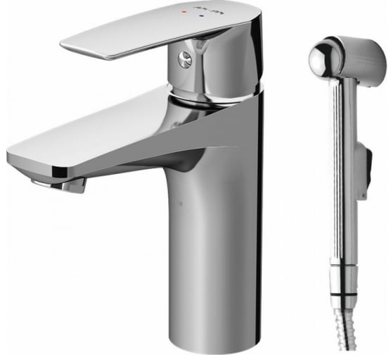 F90A03000 смеситель для умывальника с гиг.душем излив 99 мм хром шт AM.PM Gem