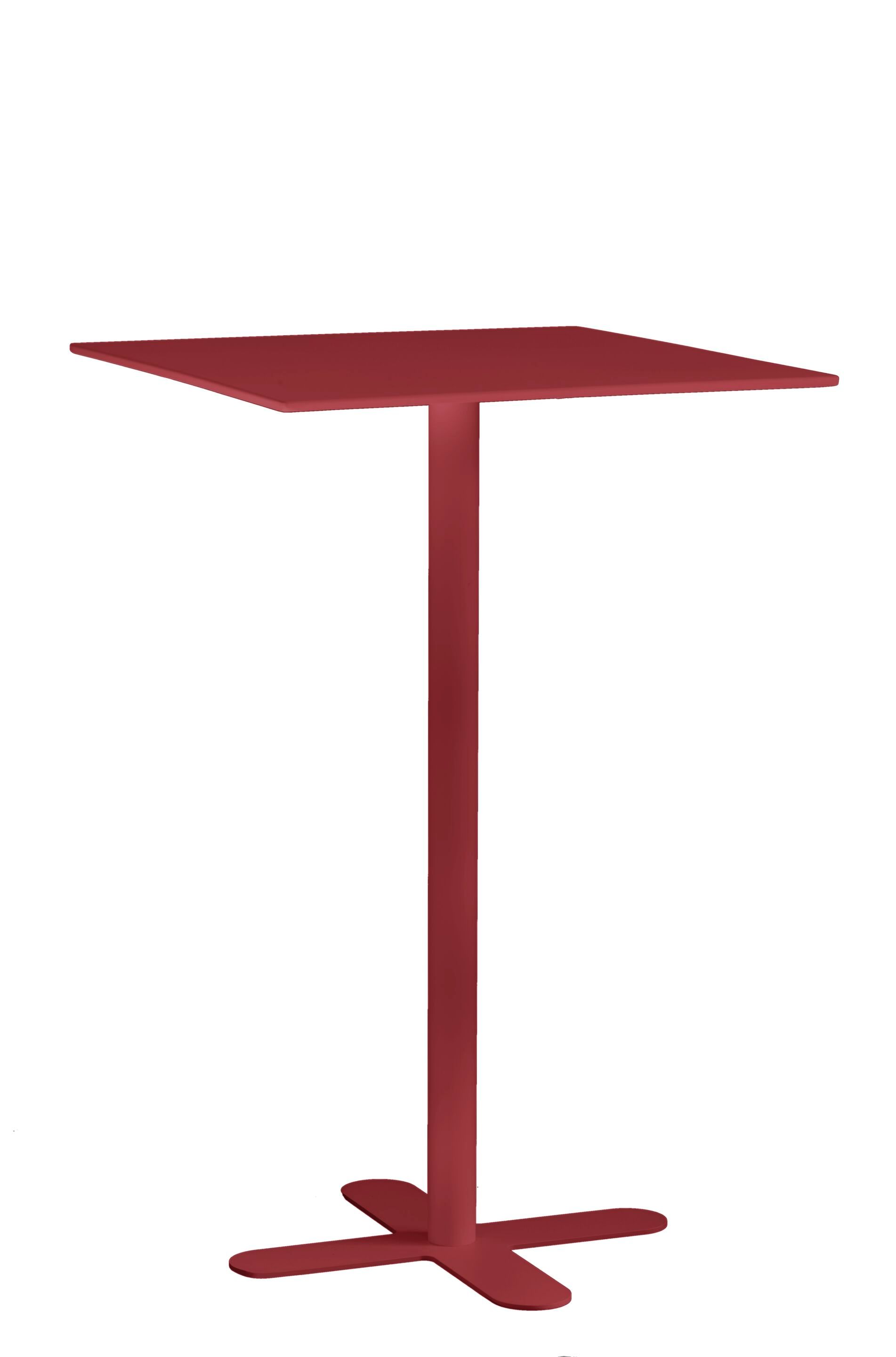 Высокий квадратный садовый стол из оцинкованной стали iSimar Антиб ARCH-00120462 - Вид №6