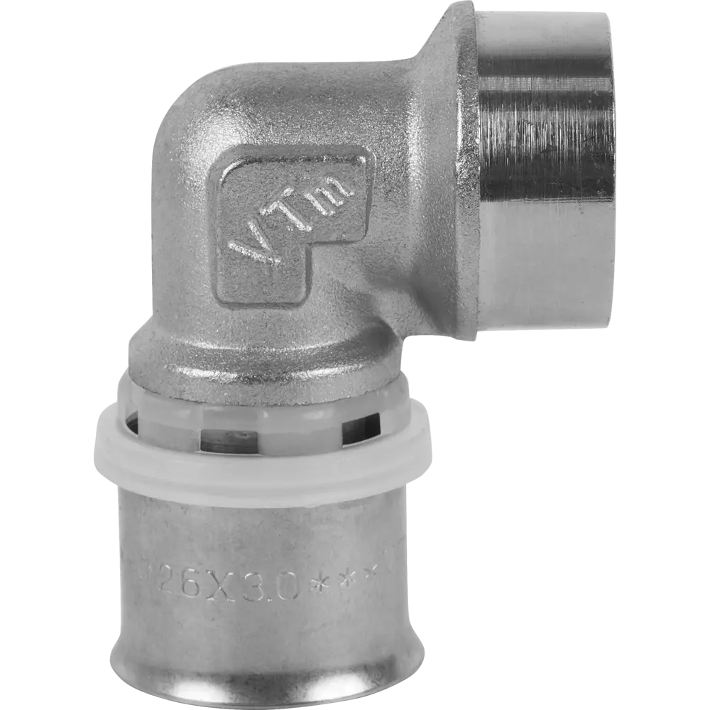 Угол комбинированный 90° Valtec 3/4"x26 мм ВР никелированная латунь VTM.252.N.002605 15474647 STLM-2118943  - Вид №3