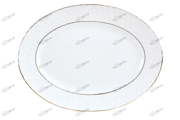 Блюдо овальное The snow Queen 35,5 см КОРАЛЛ THE SNOW QUEEN 029621 Белый 