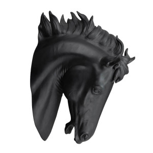 600241-BT ABHIKA ЛОШАДЬ НА ПОДВЕСКЕ BISC. BLACK MAT