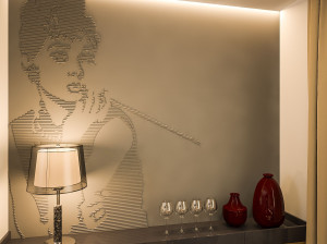 Трехмерная декоративная гипсовая панель