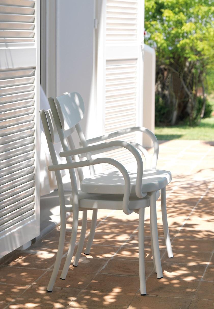 Vermobil Штабелируемый металлический садовый стул с подлокотниками Miami Mi300 - Вид №12