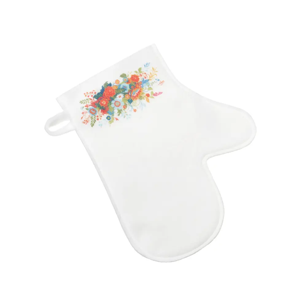 Рукавица для бани Главбаня Красавица-весна войлок цвет белый STLM-2128833