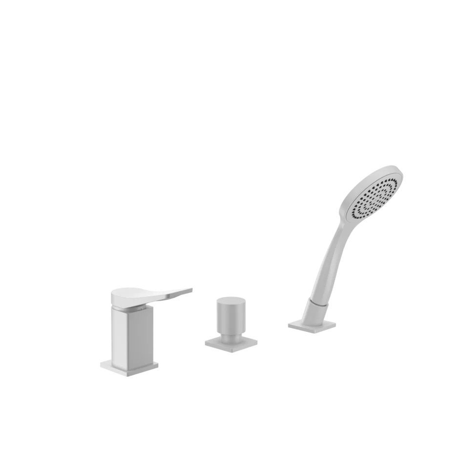 Смеситель для ванны 59043 279 Gessi Rilievo МАТОВО-БЕЛЫЙ 59043279