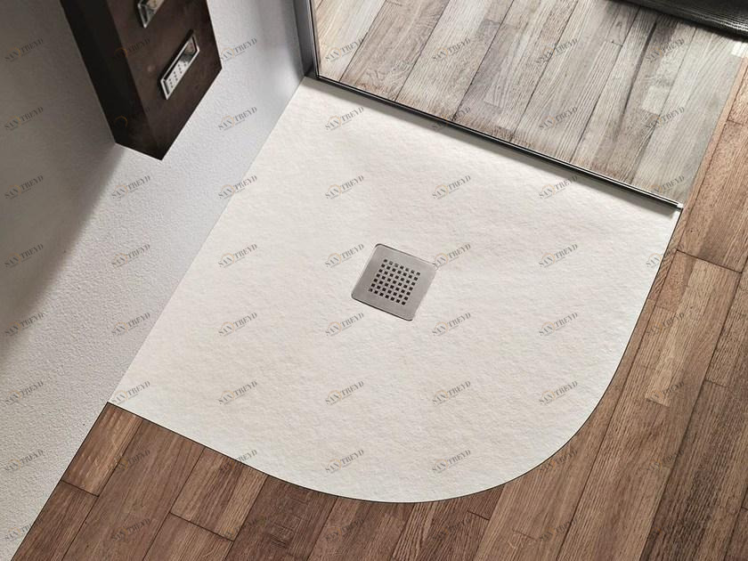 Gruppo Geromin Противоскользящий угловой душевой поддон из полимера Forma sun-id-1395713