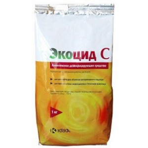 ПР0022159 Дезинфектор Экоцид С порошок 50г пакетик KRKA