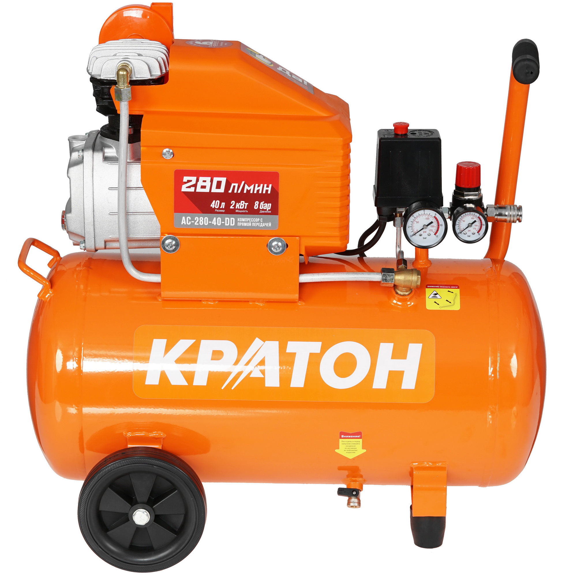 Компрессор поршневой масляный Кратон AC-280-40-DD 9024844 STDN-0122044 - Вид №2