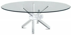 Reflex Круглый стеклянный журнальный столик для гостиной Arlequin