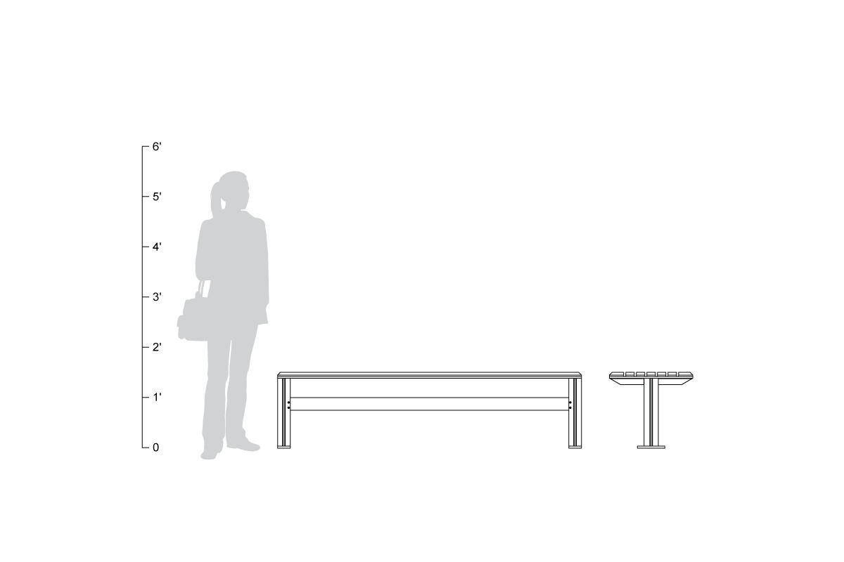 FSRT40 Скамейка рыцаря  Forms-surfaces  - Вид №27