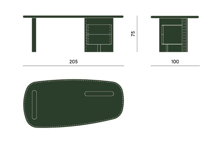 Стол из ясеня с ящиками Carpanese Home Rising ARCH-00060682 - Вид №3