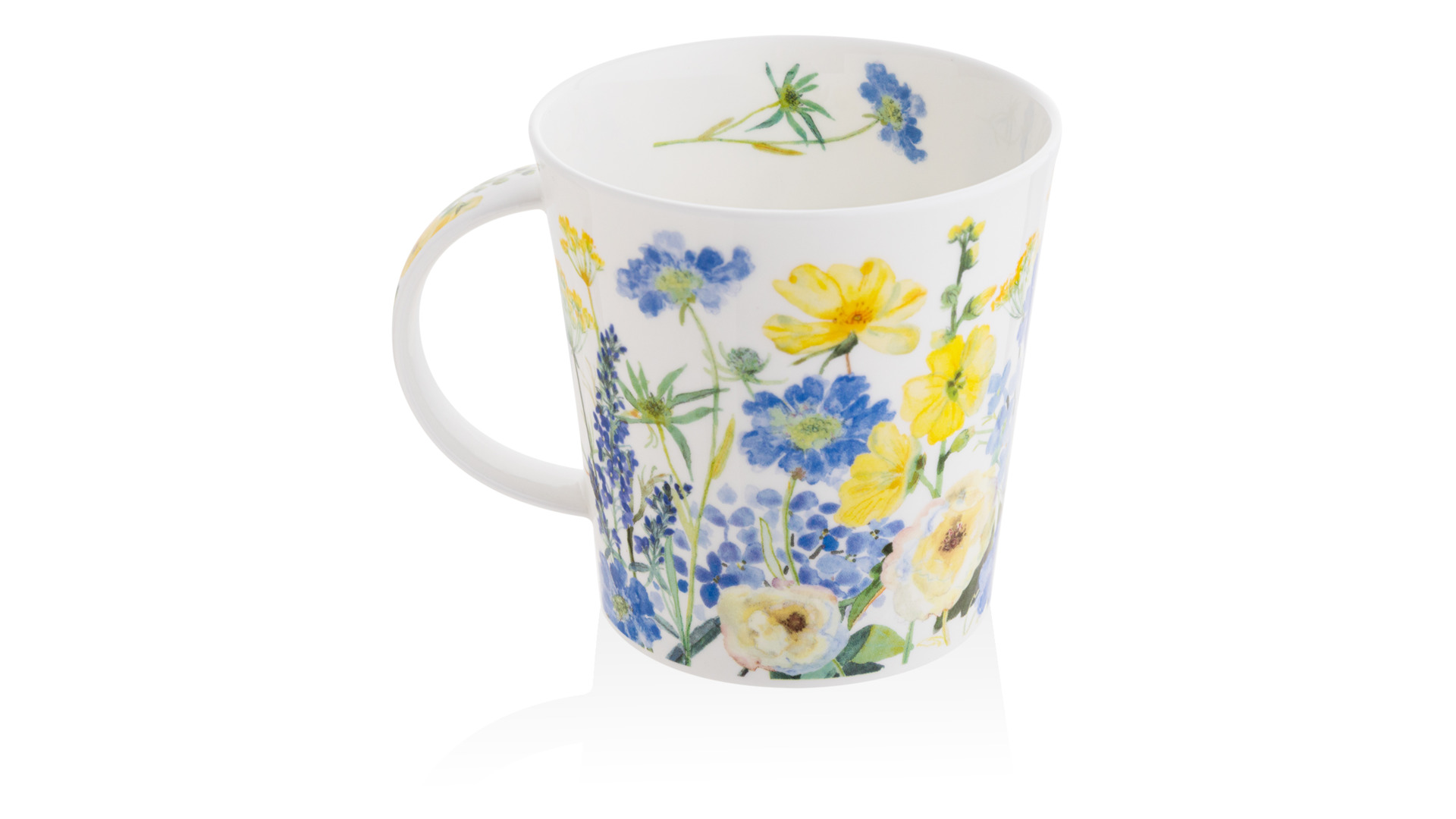 10671202 Dunoon Кружка Dunoon "Садовые цветы.Кернгорм" 480мл (голубая) Фарфор костяной  - Вид №2