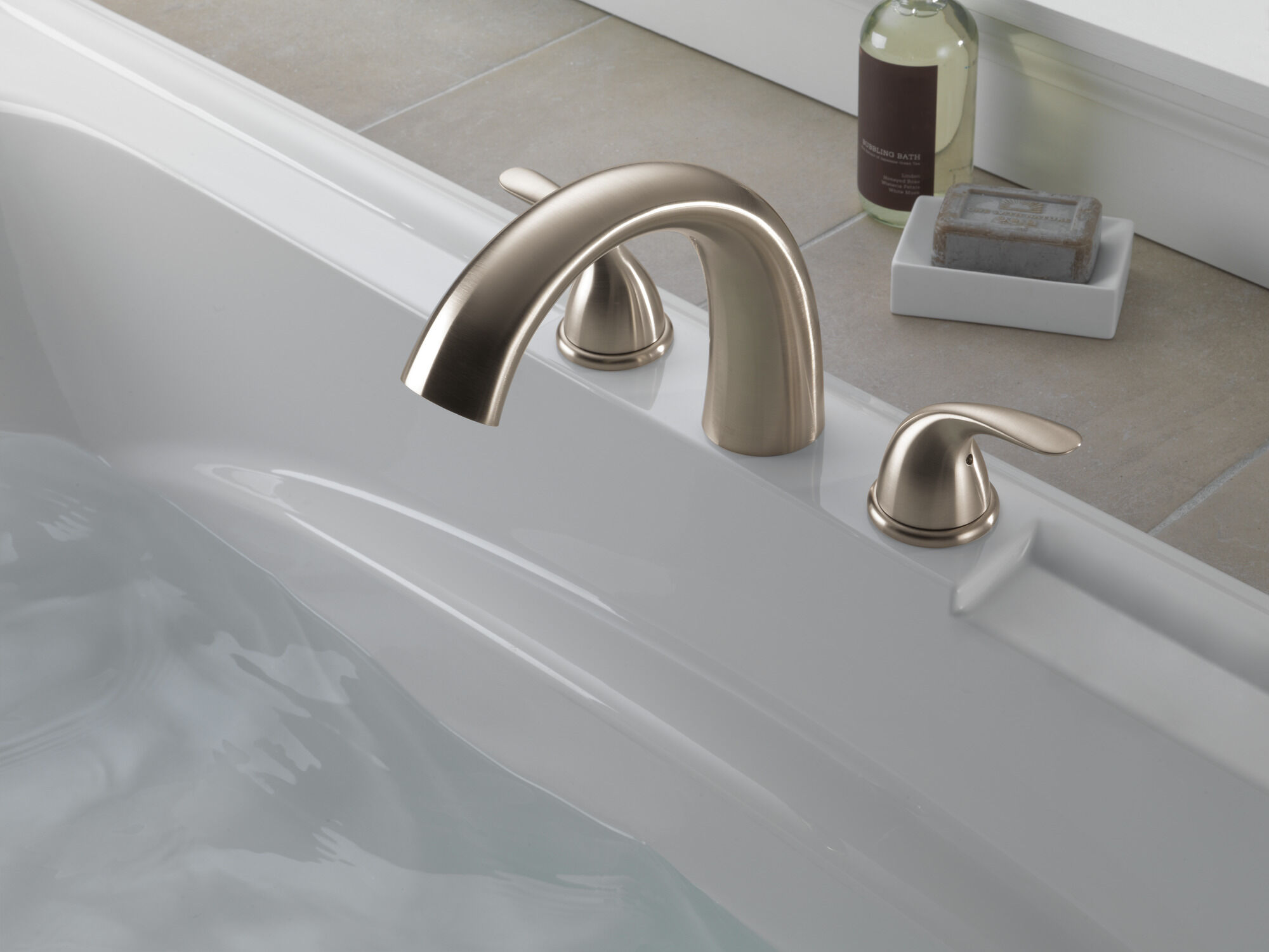 T2705-SS Римская ванна Delta Faucet Classic Нержавеющая сталь - Вид №2