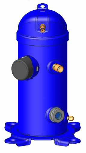 Danfoss MLZ — герметичные спиральные компрессоры MLZ019T4LT9A Компрессор спиральный 121L8727  - Вид №10