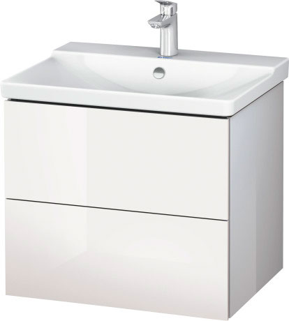 LC624409191 Тумбочка подвесная L-Cube #LC6244 620 x 481 мм Серо-коричневый декор Duravit - Вид №2