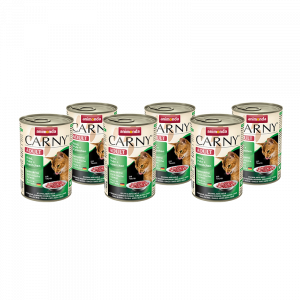 ПР0045432*6 Корм для кошек Carny Adult говядина, индейка, кролик конс. 400г (упаковка - 6 шт) Animonda