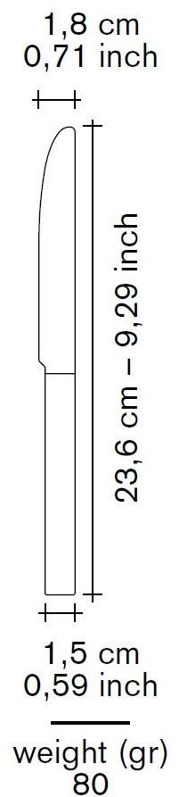 valerie_objects Нож из нержавеющей стали  V8017017/b/c/m  - Вид №6