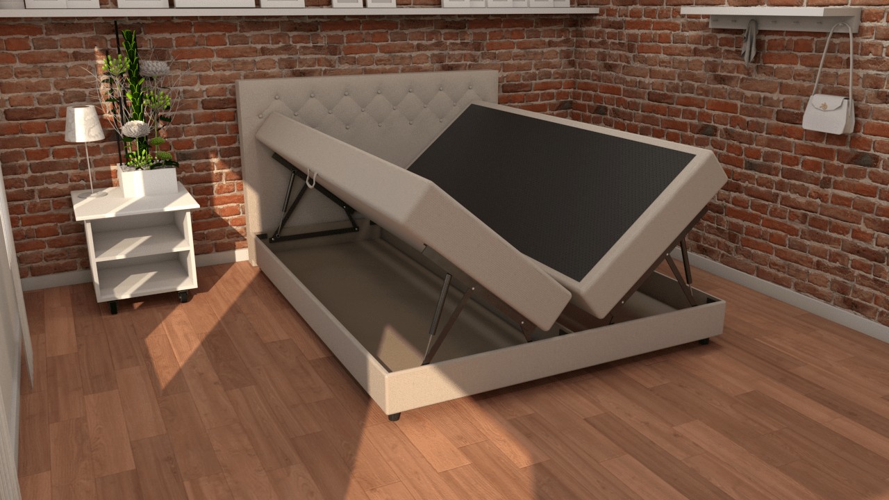 Кровать двуспальная комплект 160х200 бежевая "Уэльс" BELABEDDING УЭЛЬС 134943 Бежевый - Вид №3