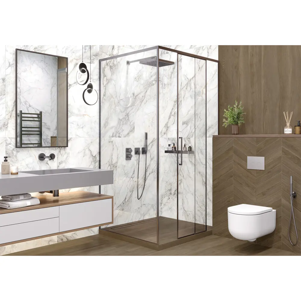 Глазурованный керамогранит Alma Ceramica Authentic 07 60x120 см 1.44 м² матовый цвет белый 89458828 STLM-2093355