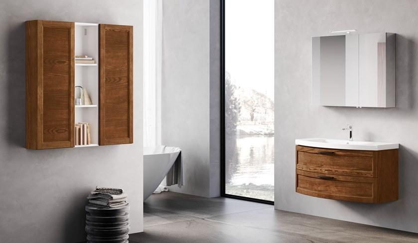 Mobiltesino Настенная тумба под умывальник из ясеня с ящиками Estra sun-id-1407068 - Вид №1