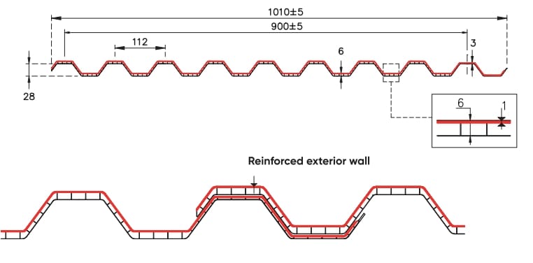 Гофрированная модульная система из альвеолярного поликарбоната PolyPiù GRECAPIÙ RINFORZATA ARCH-00014919 - Вид №2