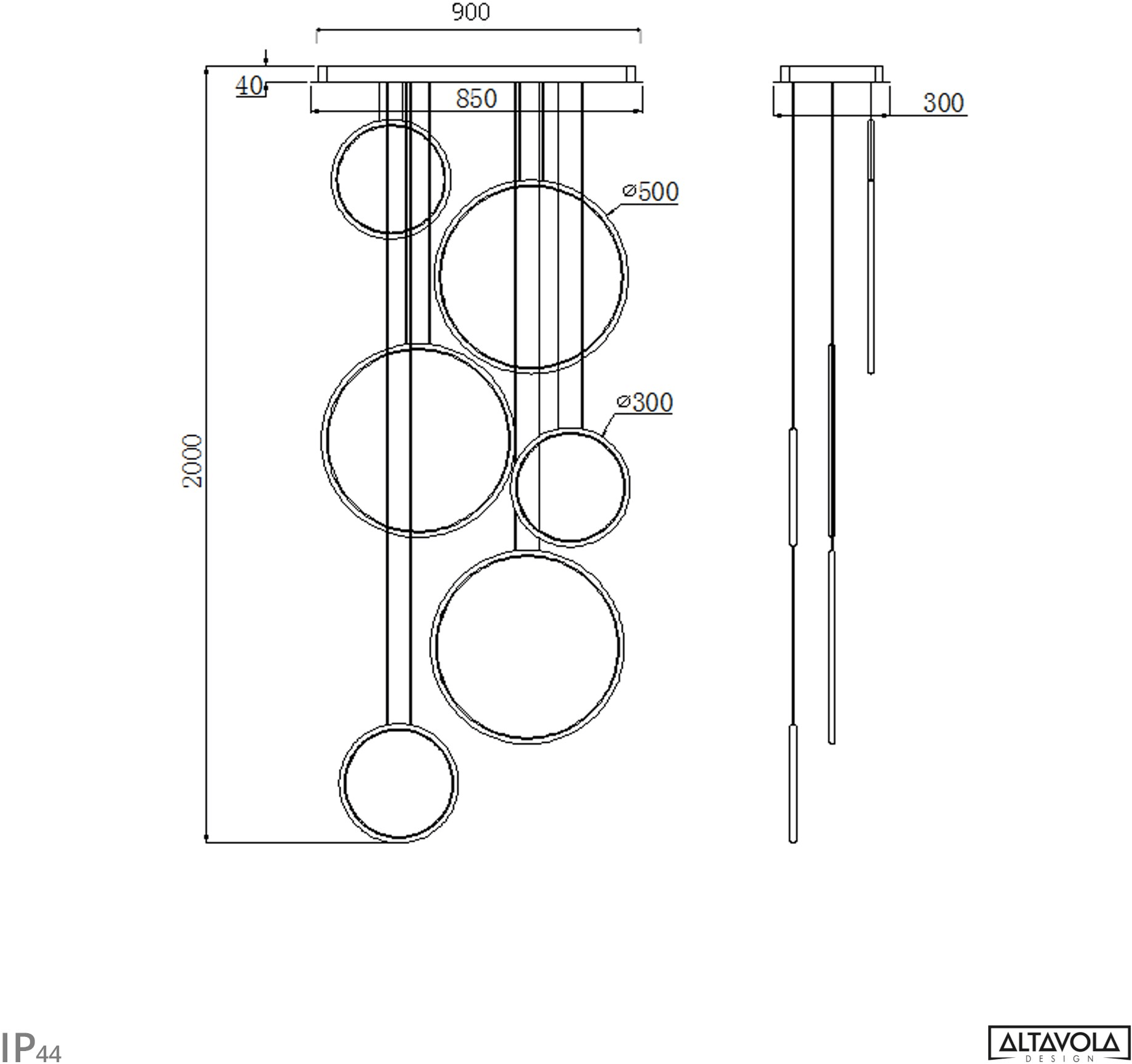 Altavola Design Светодиодный подвесной светильник из алюминия Led shape sun-id-1377813 - Вид №10
