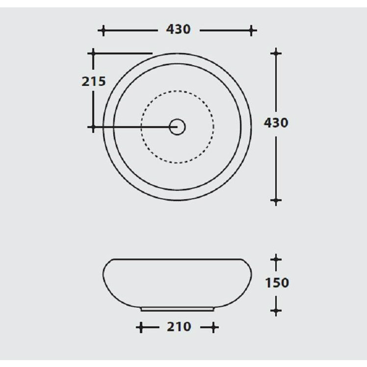 43429 Накладная раковина на столешницу  овальная Ceramica Hidra  - Вид №5