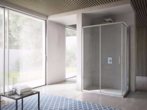 Хрустальная душевая кабина с раздвижной дверью