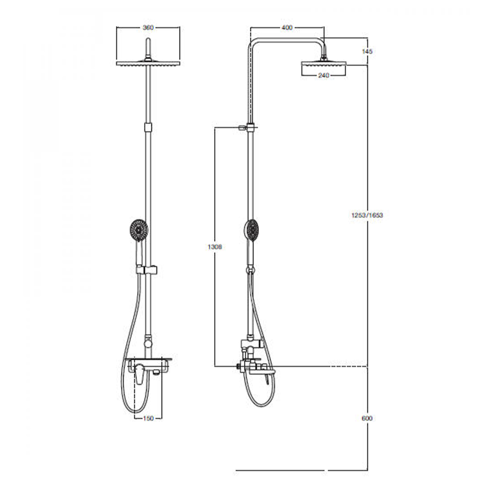 5A9C90C00 Душевые стойки Tece  - Вид №1