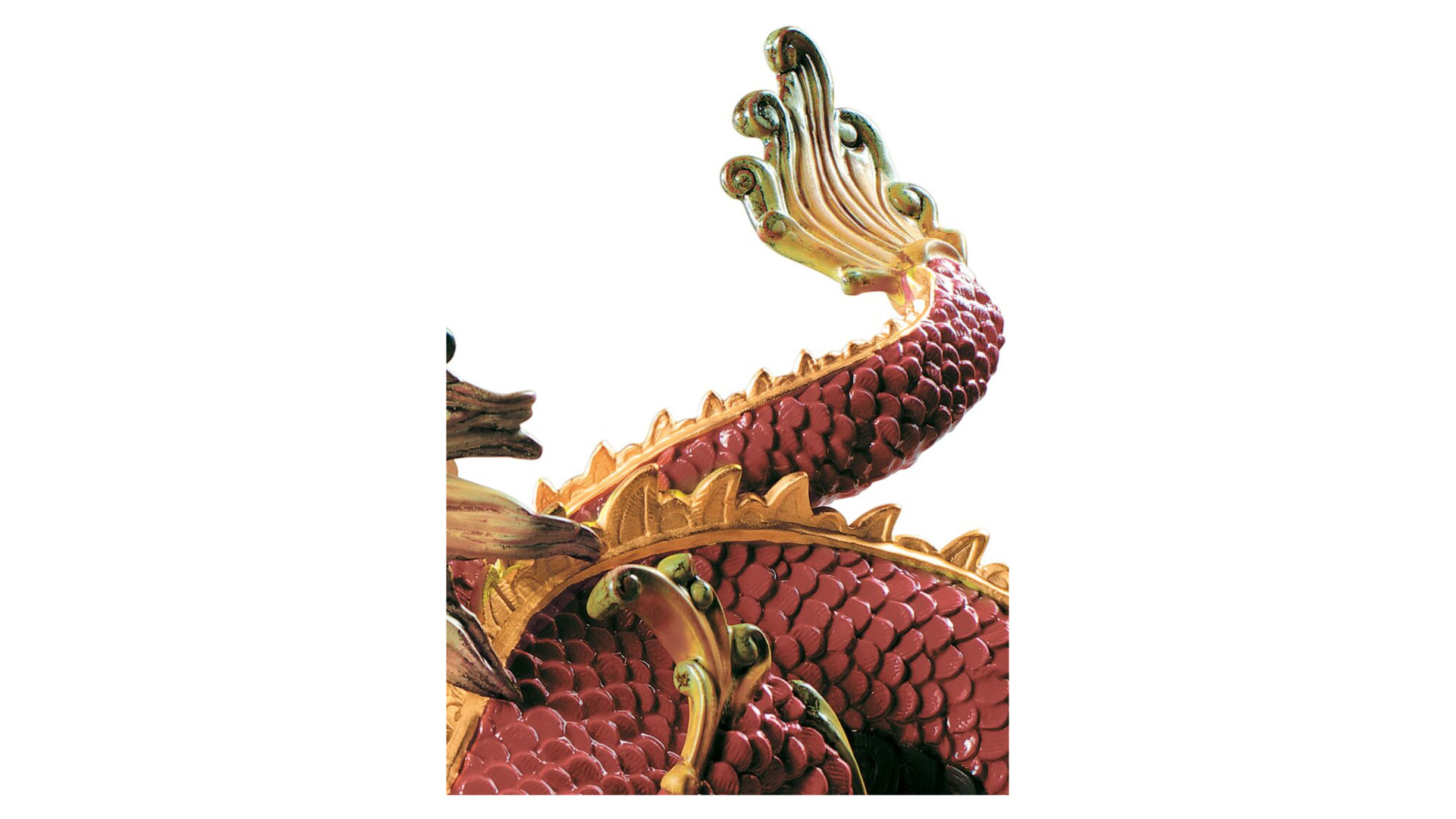 10672309 LLADRO Фигурка Lladro Величественный дракон 31x26см, фарфор Фарфор Lladró  - Вид №3