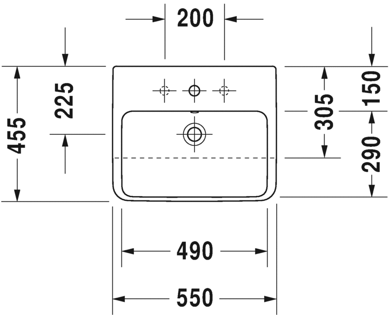 0378550030 Накладная раковина под столешницу  овальная Duravit ME BY STARCK - Вид №1